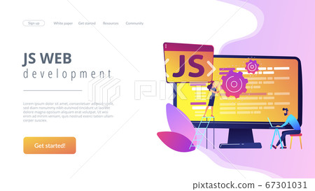JavaScript concept landing page. 67301031