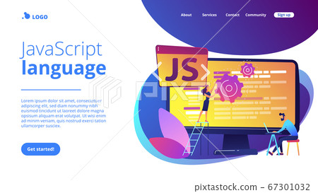 JavaScript concept landing page. 67301032