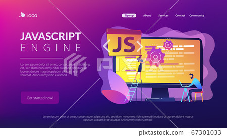 JavaScript concept landing page. 67301033