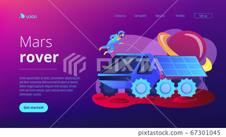 Mars rover concept landing page. 67301045