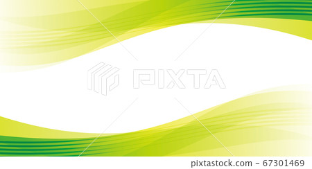 Smooth curve background yellow-green - Stock Illustration [67301469] - PIXTA