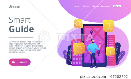 Smart guide landing page. Smart guide landing page. 67302792