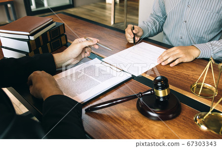 Lawyer is explaining about the wrongdoing laws 67303343