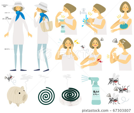 Insect bite prevention set 67303807