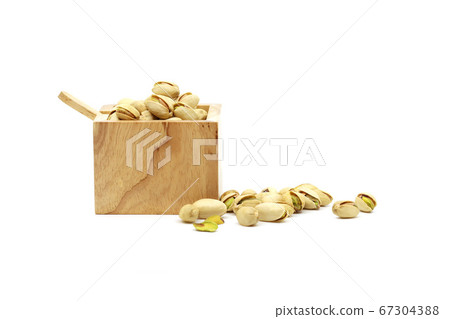 Pistachio in white background Pistachio in white background 67304388