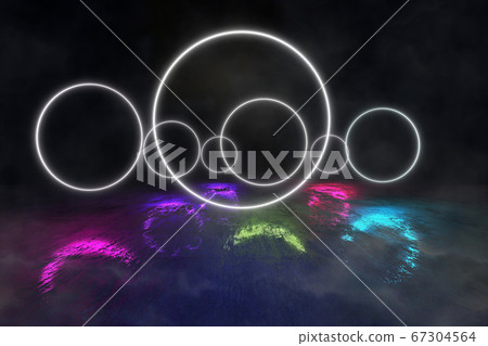 Futuristic Round Portals with Fluorescence Futuristic Round Portals with Fluorescence 67304564