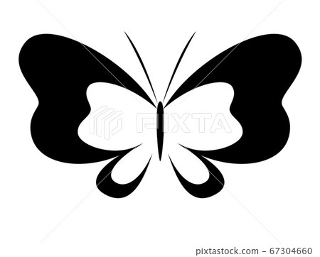 簡單和單色蝴蝶 簡單和單色蝴蝶 67304660