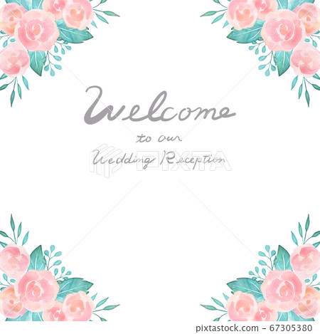 Wedding welcome board background material... - Stock Illustration  [67305380] - PIXTA