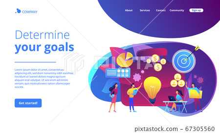 Project initiation concept landing page Project initiation concept landing page 67305560