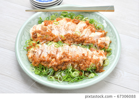 Chicken breast meat "Draft chicken arrangement dish ver.1". *Recipe is incomplete. 67306088