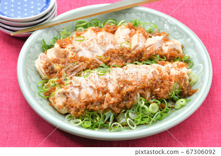 Chicken breast meat "Draft chicken arrangement dish ver.1". *Recipe is incomplete. 67306092
