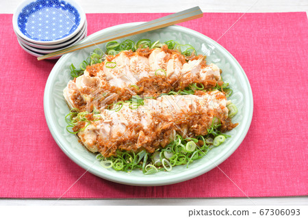 Chicken breast meat "Draft chicken arrangement dish ver.1". *Recipe is incomplete. 67306093