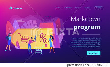 Markdown program concept landing page 67306366