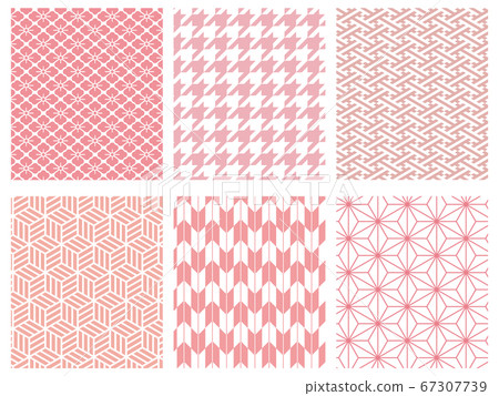 Japanese pattern transparent background pattern... - Stock Illustration ...