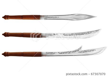 ancient sword isolated on white background 67307870