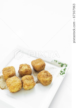 fried mashed potato square croquettes simple 67307963