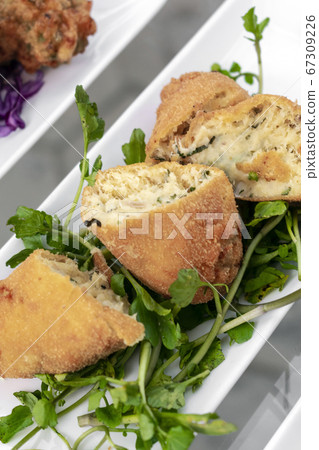 portuguese traditional bacalhau fried cod fish portuguese traditional bacalhau fried cod fish 67309226