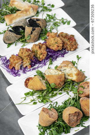 selection of traditional portuguese tapas snacks 67309236