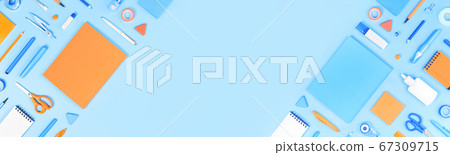 Assorted office and school white blue and orange 67309715