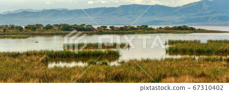 Lake Chamo landscape, Ethiopia Africa 67310402