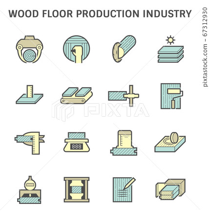 Wood floor production industry and wood testing 67312930