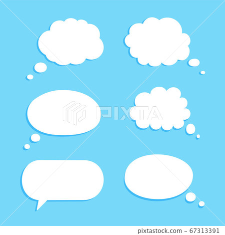 Speech or think bubble. ector design element. 67313391