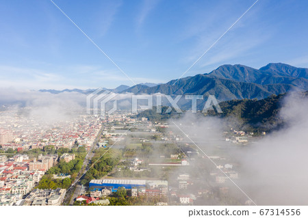 aerial view of Puli cityscape aerial view of Puli cityscape 67314556