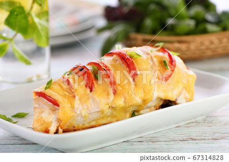 Baked Breast - Chicken caprese Baked Breast - Chicken caprese 67314828