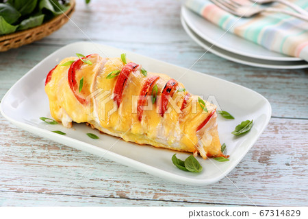 Baked Breast - Chicken caprese Baked Breast - Chicken caprese 67314829
