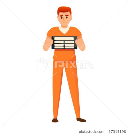 Sad prison clapper icon, cartoon style Sad prison clapper icon, cartoon style 67315198