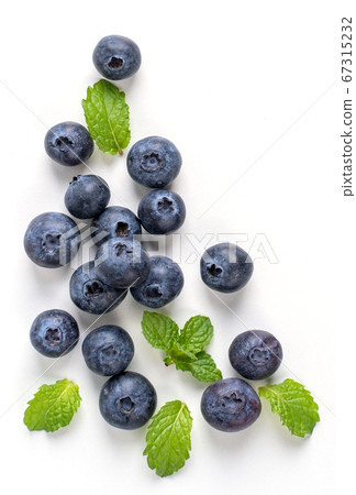 Blueberries fruit bowl top view blueberry fruit berries ブルーベリー ベリー フルーツ fruit 67315232