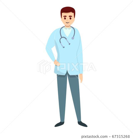 Medical cardiologist icon, cartoon style 67315268