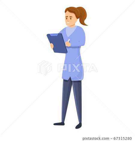 Young girl cardiologist icon, cartoon style Young girl cardiologist icon, cartoon style 67315280