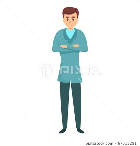 Hospital cardiologist icon, cartoon style 67315281