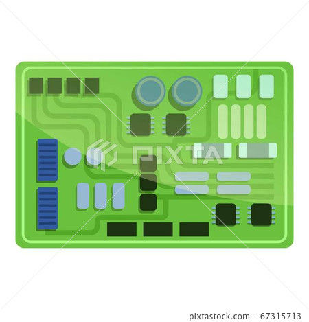 Soldering radio scheme icon, cartoon style Soldering radio scheme icon, cartoon style 67315713