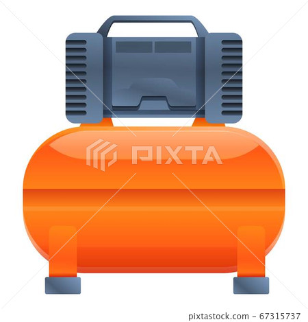 Air compressor tank icon, cartoon style 67315737