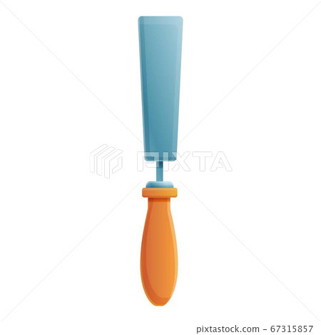 Woodwork chisel icon, cartoon style Woodwork chisel icon, cartoon style 67315857