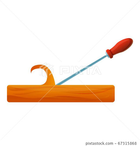 Screwdriver chisel icon, cartoon style Screwdriver chisel icon, cartoon style 67315868