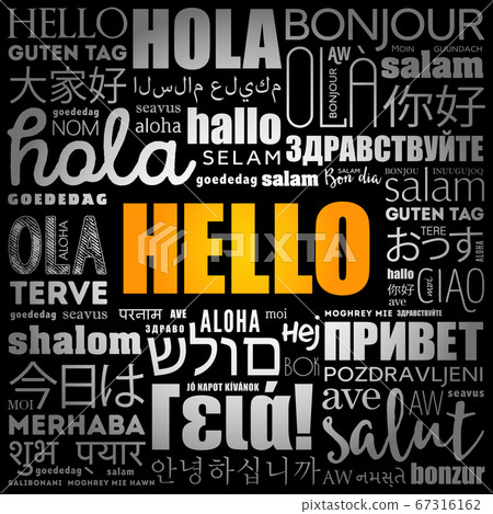 Hello word cloud in different languages Hello word cloud in different languages 67316162
