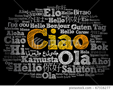 Ciao Hello Greeting In Italian Word Cloud Stock Illustration ciao-hello-greeting-in-italian-word-cloud-stock-illustration
