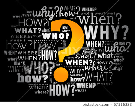 Question mark, word cloud background 67316328