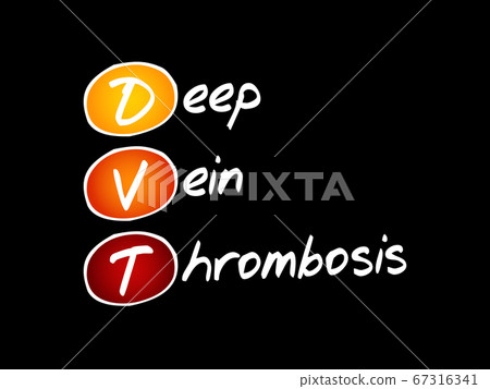 DVT - Deep Vein Thrombosis, acronym DVT - Deep Vein Thrombosis, acronym 67316341