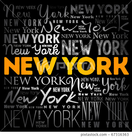 New York wallpaper word cloud, travel concept New York wallpaper word cloud, travel concept 67316363