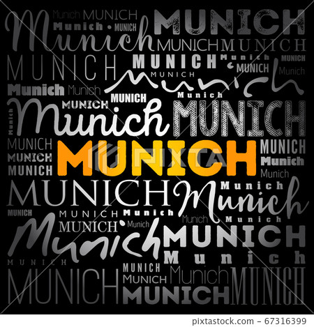 Munich wallpaper word cloud, travel concept Munich wallpaper word cloud, travel concept 67316399