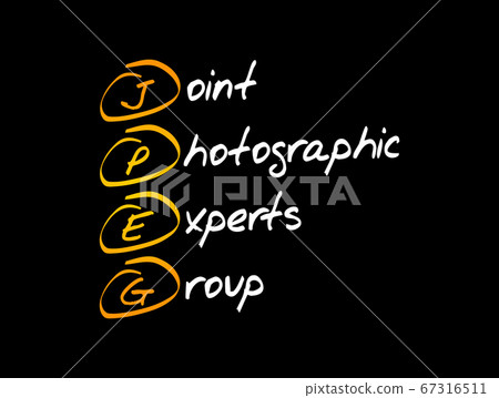 JPEG - Joint Photographic Experts Group acronym - Stock Illustration ...