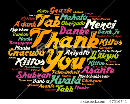 Thank You Word Cloud background, all languages 67316741