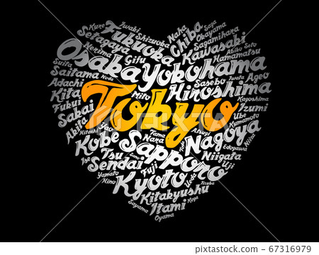 List of cities and towns in Japan, word cloud 67316979