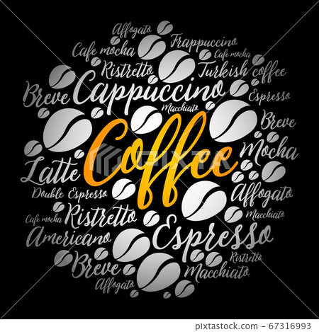List of coffee drinks words cloud collage List of coffee drinks words cloud collage 67316993