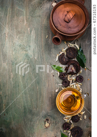 Different pressed Chinese pu-erh tea Different pressed Chinese pu-erh tea 67318193