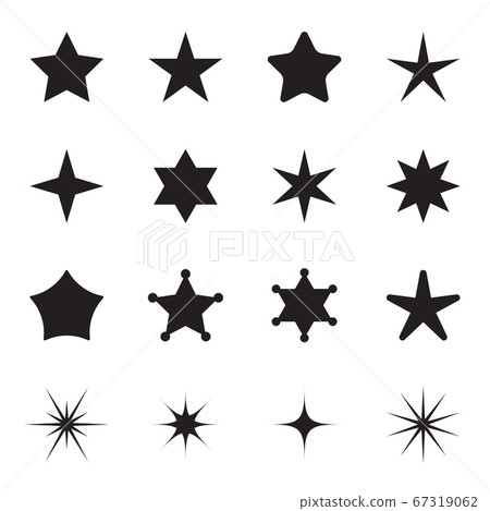 Star icons set. Vector illustration Star icons set. Vector illustration 67319062